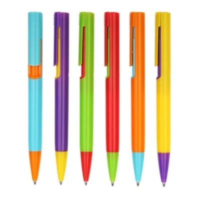 P051 Hot Selling Multicolor Creative Advertising Pen Candy Color Ballpoint Pen