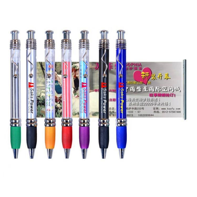 B010 Low price fast delivery advertising rolling flag ballpoint pen plastic banner pen