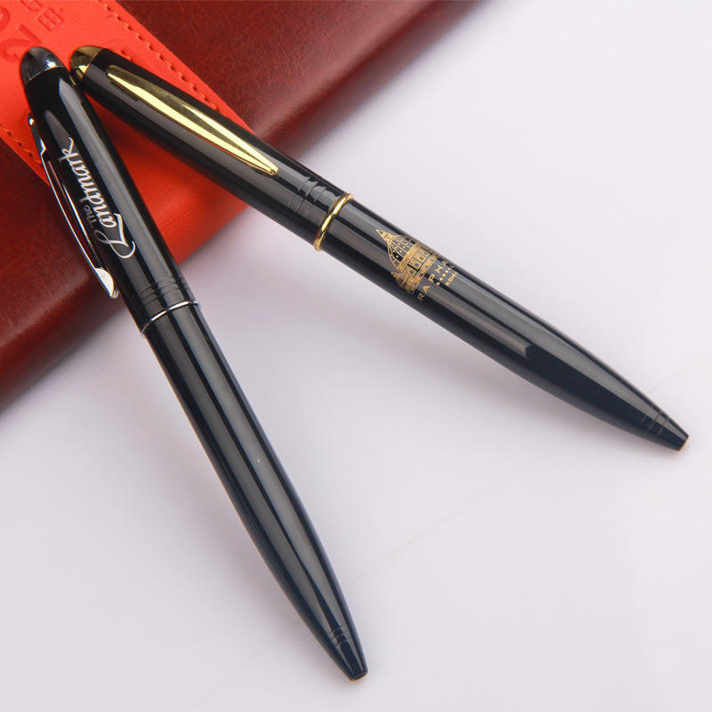 M016 Black Advertising Pen with Logo Printed for Business